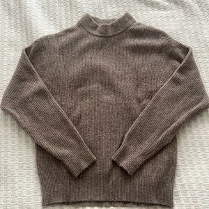 Cozy Taupe Knit Sweater
